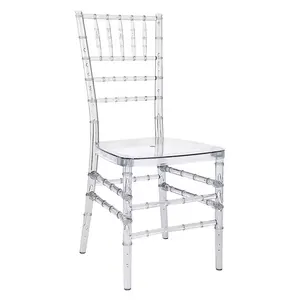 transparent acrylic chiavari sillas party pc resin clear chivari crystal wedding tiffany chairs stackable for events