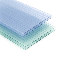 Plaque de polycarbonate alvéolaire gaufrée de qualité supérieure, double paroi, pour abri de voiture, résistante au soleil