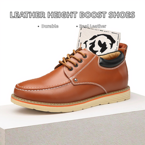 Chaussures de <span class=keywords><strong>mariage</strong></span> en cuir véritable à lacets, nouveau modèle YT, respirantes, augmentant la taille, chaussures habillées décontractées pour hommes, automne - Product Image 2