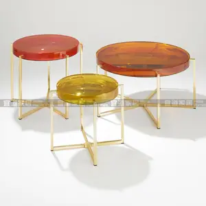 现代金属简约桌咖啡具设计现代客厅沙发边桌