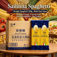 Spaghetti de blé dur à faible teneur en glucides, pâtes sèches naturelles, sachet de 500 g