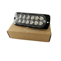 Ultra Slim LED Grille Lighthead Rojo Azul Ámbar Verde 12 LED Luz estroboscópica Flash DE EMERGENCIA Luz de advertencia LTD2261B