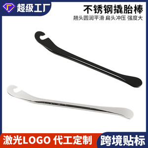 Palanca para neumáticos de acero inoxidable, color negro, herramienta para quitar neumáticos de bicicleta, uso en bicicletas de montaña - Product Image 5