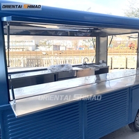 Support de concession remorque alimentaire entièrement équipée Mobile Burger Van remorque de restauration chariot à café chariot de nourriture Remolque