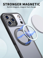 Nouvelle coque de téléphone antichoc pour iPhone 17 16 15 Pro Max 14 13 Pro avec chargement magnétique et béquille réglable