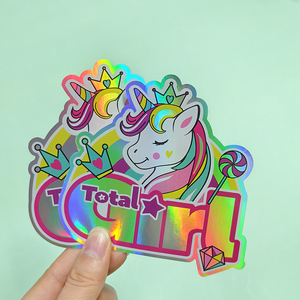 Tùy Chỉnh Lá Vàng In Ấn Dán Ba Chiều Không Thấm Nước Khuyến Mại Anime Dễ Thương Laser Rõ Ràng Ba Chiều Lấp Lánh Chết Cắt <span class=keywords><strong>Sticker</strong></span> - Product Image 3