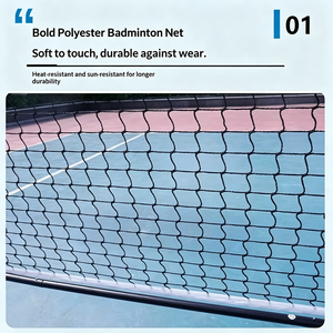 Filet de pickleball standard de 6,7 m avec roues, portable, installation rapide, <span class=keywords><strong>maille</strong></span> en polyester robuste, motif uni, pour compétition et entraînement - Product Image 3
