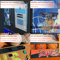 Machine de jeu d'arcade de basketball de rue à monnayeur pour divertissement en intérieur