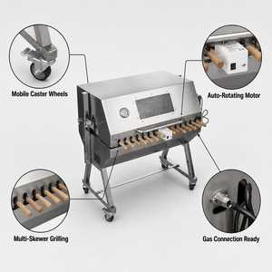 <span class=keywords><strong>Barbecue</strong></span> Électrique Multifonctionnel avec Rôtissoire pour Porc Entier, Agneau, Poulet, Kebab – Machine à Rôtir la Viande pour <span class=keywords><strong>Barbecue</strong></span> Extérieur - Product Image 6
