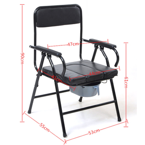 Chaises de toilette portables et légères avec rehausseurs de siège, capacité de charge de 100 kg, pour patients en fauteuil roulant, conception sécurisée pour usage médical - Product Image 2