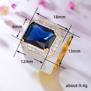 Anello dal Design Quadrato, Stile Audace, Anello da Dito per Uomo - Product Image 5