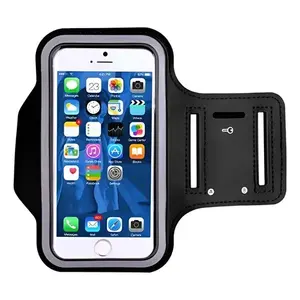 Étui de protection en néoprène pour smartphone, bracelet de sport réglable avec fermeture auto-agrippante, accessoire unisexe pour la course et la gym - Product Image 1