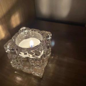 Nuevas Bases <span class=keywords><strong>de</strong></span> Exhibición <span class=keywords><strong>de</strong></span> Cristal Transparente Cuadradas para Esferas, Soporte para Esferas - Product Image 2