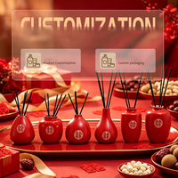 Double Bonheur Chinois en Céramique, Diffuseur d'Arômes sans Flamme, Décoration de Mariage, Ornement, Compagnon de Parfum, Cadeau