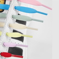 Lacets de chaussures 10 mm de largeur, double couche, épaissis, 31 couleurs, lacets plats en polyester, adaptés aux chaussures, baskets