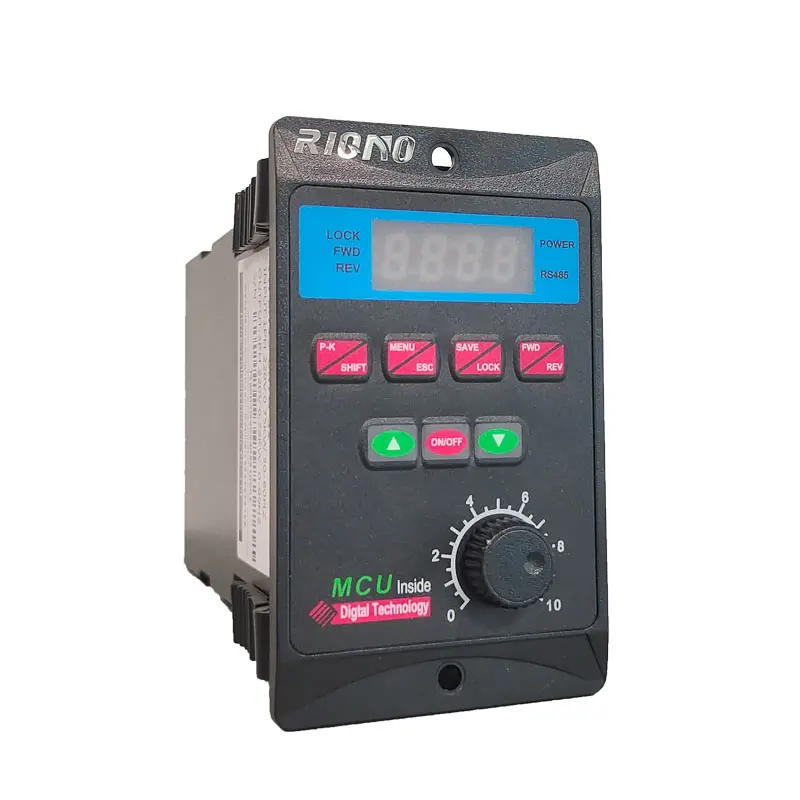 RIQNO T13 मिनी vfd 0.75kw 220V सिंगल फेज़ से 3 फेज़ vfd ac ड्राइव T13-750W-12-H