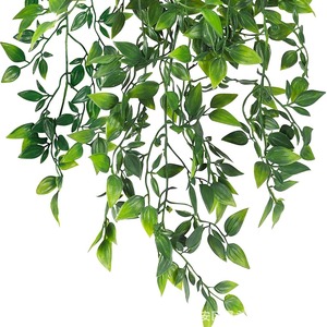 Conjunto <span class=keywords><strong>de</strong></span> Plantas Artificiales Colgantes con Eucalipto y Decoración <span class=keywords><strong>de</strong></span> Bonsái para Uso en Interiores, Pothos Artificial - Product Image 4