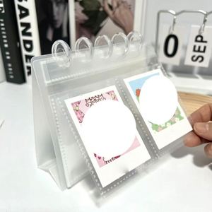 Álbum de Fotos de Escritorio en Forma de L - Carpeta Transparente con Perforaciones Tipo Hongo para Fan Art y Coleccionables de Ídolos - Product Image 2