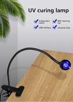 Lampe UV portable Mobray pour séchage des ongles, interface USB, charge pratique, outil d'art des ongles, mini lampe UV LED pour gel, machine à ongles