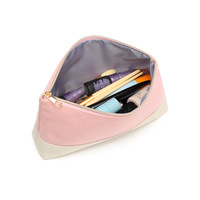 Trousse de maquillage pour cosmétiques en toile de coton réutilisable écologique sac cosmétique en toile de jute patchwork avec logo OEM coloré de qualité supérieure