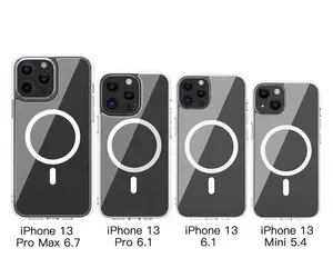 थोक चुंबक चुंबकीय हार्ड पीसी स्पष्ट tpu नरम पारदर्शी वायरलेस फोन चार्ज मामले के लिए iPhone X XR 11 12 प्रो अधिकतम 13 मिनी