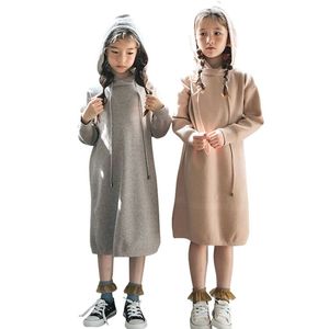 Robe pull tricotée pour filles avec cape, modèle traditionnel, pour enfants, collection été, inspirée des modèles de mannequins du marché chinois - Product Image 1