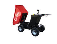 Mini-dumper électrique 4x4 hydraulique KNDMAX ED600E de 237 kg, fabriqué en Chine, avec chargeur sur roues alimenté par batterie, garantie 1 an