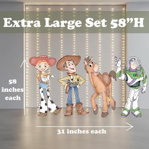 OEM ODM Ensemble <span class=keywords><strong>de</strong></span> découpes en acrylique Toy Story : <span class=keywords><strong>Woody</strong></span> grandeur nature et Buzz, pour décoration <span class=keywords><strong>de</strong></span> toile <span class=keywords><strong>de</strong></span> fond et centre <span class=keywords><strong>de</strong></span> table, idéal pour fêtes d'anniversaire <span class=keywords><strong>de</strong></span> garçons - Product Image 2