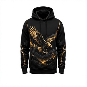 Sudadera con Capucha para Hombre Long Mission Industry, Estilo Casual Urbano, Negra, 100% Algodón, Transpirable, Forrada, Diseño Europeo y Estadounidense - Product Image 2
