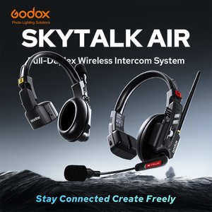 GODOX SkyTalk Air 2.4G Full-Duplex Draadloos Intercomsysteem Lichtgewicht Draagbare Headsets Microfoon Uitgebreide Teamcommunicatie 5 Gebruikers - Product Image 2