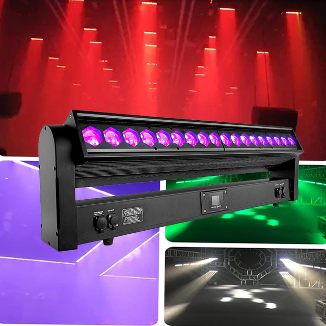 Sailwin Powerful Zoom LED Stage Light Bar 18X40W RGBW 4in1 Pixel Control Moving Head High Performance Stage Lights