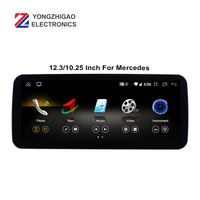YZG Qualcomm 10,25 pulgadas 4 + 64GB Android 10 pantalla táctil Carplay DVD GPS Radio Multimedia para una clase W176 2013-2019