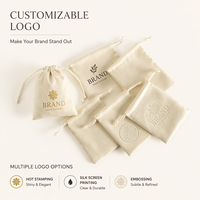 Pochette de rangement pour bijoux en velours avec logo personnalisé, fermeture à cordon réglable et options de taille personnalisées pour les bijoux