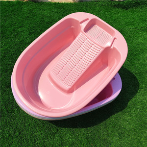 Bac à linge en plastique avec évier intégré, grand bac rectangulaire profond pour usage domestique - Product Image 2