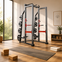 Rack de squat robuste à charge libre avec barre de traction, équipement de musculation complet pour salle de sport commerciale