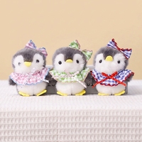 En gros, Mini Pingouin en Peluche Mignon avec Bavoir, Pendentif Porte-clés, Figurine de Dessin Animé, Jouet Doux pour Cadeau Promotionnel
