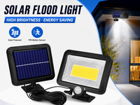 Lámpara LED Solar con Sensor de Movimiento, Lámpara de Seguridad para Exteriores, Ahorro de Energía, Iluminación de Pared para Jardín, Patio
