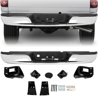 Para Dodge Ram 1500 2500 3500 2002-2008 03-09 2500 3500 reemplazo de montaje de parachoques trasero de acero cromado