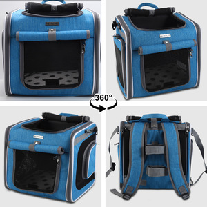 Sac à dos pliable pour <span class=keywords><strong>animaux</strong></span> de compagnie, grande capacité, en tissu Oxford, avec fermeture éclair, pour chiens et vélos électriques - Product Image 5