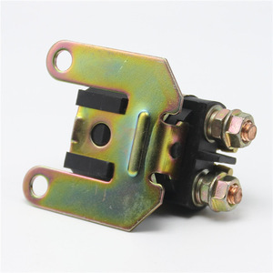 Motorcycle Starter Relay 12 V <b>Black</b> Screw Terminals <b>Bracket</b> Mount For Replacement Repair - Product Image 2