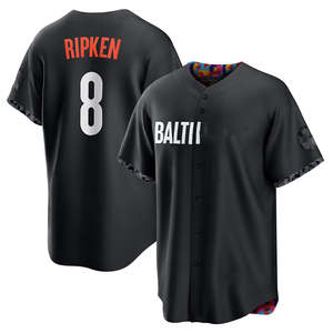 2025 Baltimore City Connect Limited, camiseta de béisbol de talla grande personalizada para hombre, uniformes bordados cosidos con logotipos negros - Product Image 3