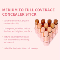 Fond de teint en bâton 2026 en gros, marque privée, 10 couleurs, couvrant, beauté, 24h, imperméable, contour, contrôle du sébum, fond de teint parfait