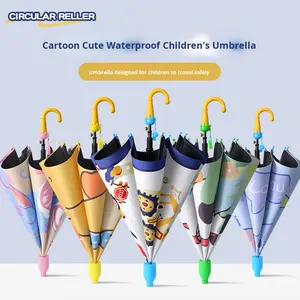 <span class=keywords><strong>Parapluie</strong></span> semi-automatique <span class=keywords><strong>pour</strong></span> enfants école primaire garçon et maternelle fille spéciale <span class=keywords><strong>pour</strong></span> fille de 8 ans et garçon de 9 ans - Product Image 2