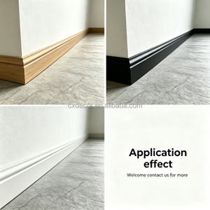 Rodapié de Estilo Tradicional PS, Aspecto de Madera Maciza Marrón, Marco <span class=keywords><strong>Lacado</strong></span>, Ligero, Impermeable, Rodapié de Pared - Product Image 5