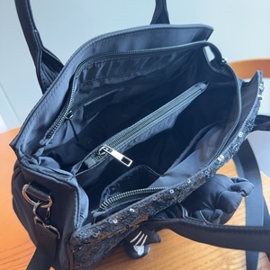 Sac à bandoulière élégant pour femme avec sequins, sac rétro en cuir pour femme, grande capacité, sac de voyage bandoulière pour poupée - Product Image 6
