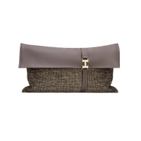 Housse de coussin RUIYI de style luxueux, marron foncé, motif géométrique, décoration moderne pour la maison, taie d'oreiller avec techniques de couture pour les hôtels