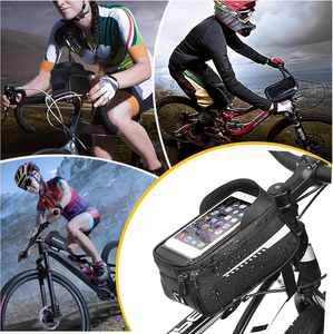 Custom Waterproof Mountain <b>Bicycle</b> <b>Frame</b> Bag Front Top Tube Cycling Pockets 21x9x10.5cm Lightweight 0.1kg Multi-color in Trend - Product Image 6