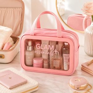 Custom Printed <b>Clear</b> PVC <b>Toiletry</b> <b>Bag</b> TPU PU Leather Safe Sex Kit <b>Bag</b> Travel Wash <b>Bag</b> With Logo For Skincare Storage Organizer - Product Image 3