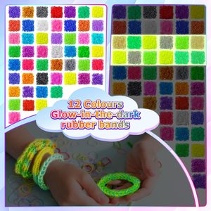 مجموعة صنع الأربطة المطاطية الملونة مع حاوية ثلاثية الطبقات، مجموعة إعادة تعبئة الأربطة المطاطية للأولاد والبنات، هدية للحياكة - Product Image 2