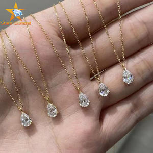 Collar de Lujo con Diamantes Coloridos en Oro Amarillo de 18K, Colgante de Diamante Creado en Laboratorio, Regalo de Moda para Mujer en Oro Amarillo - Product Image 2